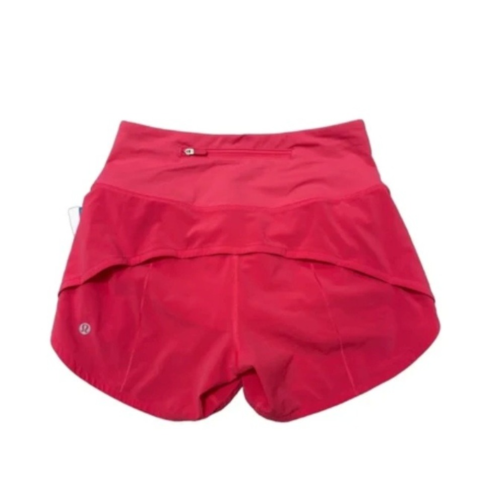 Lululemon Speed Up Lined Shorts Pink 4" Size 8 Square Dot Running Training Gym